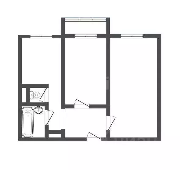 2-к кв. Кемеровская область, Прокопьевск ул. Обручева, 56 (52.1 м) - Фото 1