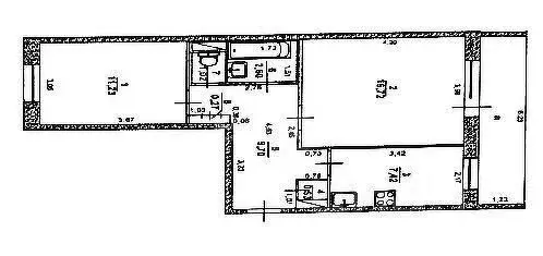 2-к кв. Ульяновская область, Ульяновск ул. Ефремова, 137 (49.5 м) - Фото 1