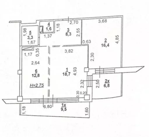 2-к кв. Ростовская область, Ростов-на-Дону Очаковская ул., 39 (77.0 м) - Фото 1