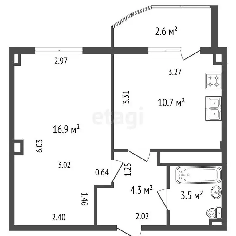 1-комнатная квартира: посёлок Шушары, Вишерская улица, 16 (35.4 м) - Фото 1