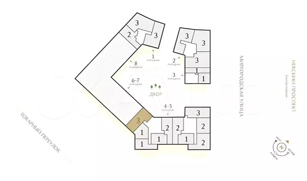 Квартира, 4 комнаты, 93 м - Фото 1