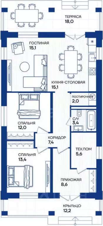 Дом в Московская область, Одинцовский городской округ, д. Волково, ... - Фото 1