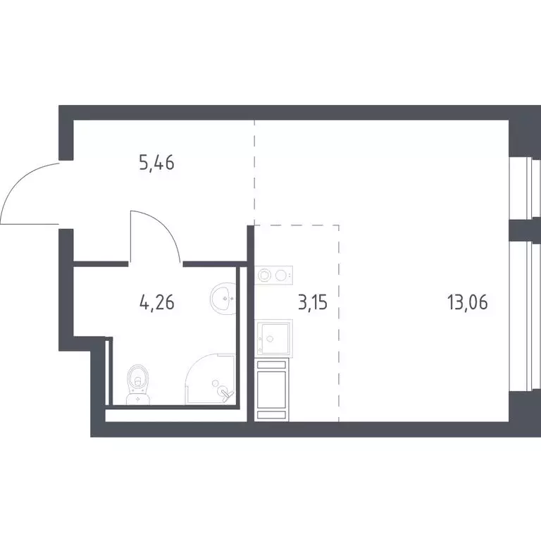 2-комнатная квартира: Колпино, жилой комплекс Новое Колпино (55.78 м) - Фото 0
