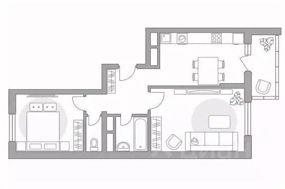 2-к кв. Московская область, Балашиха ул. Дмитриева, 10 (58.02 м) - Фото 1