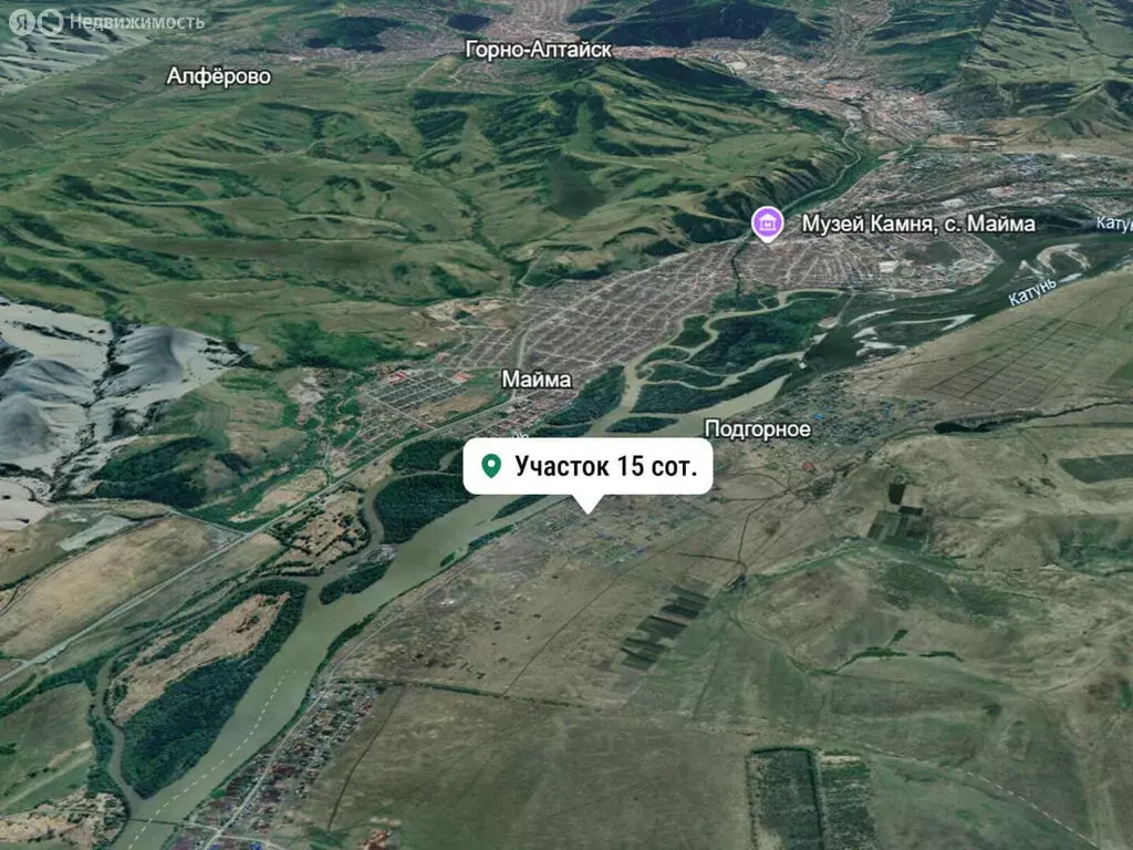 Участок в Майминский район, село Подгорное, Заречная улица, 84 (15 м) - Фото 2