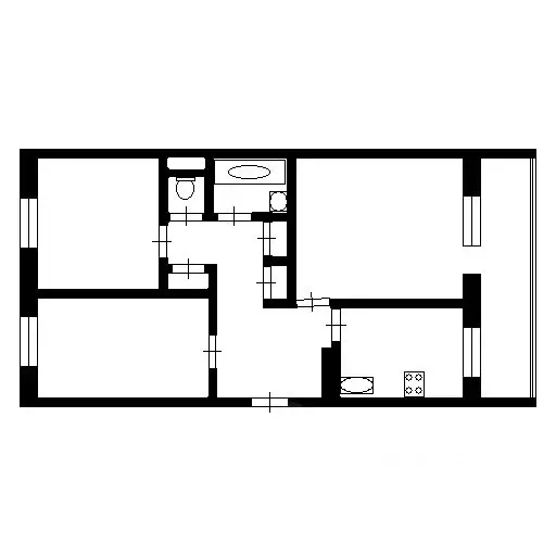 3-к кв. Коми, Усинск Парковая ул., 13А (65.6 м) - Фото 2