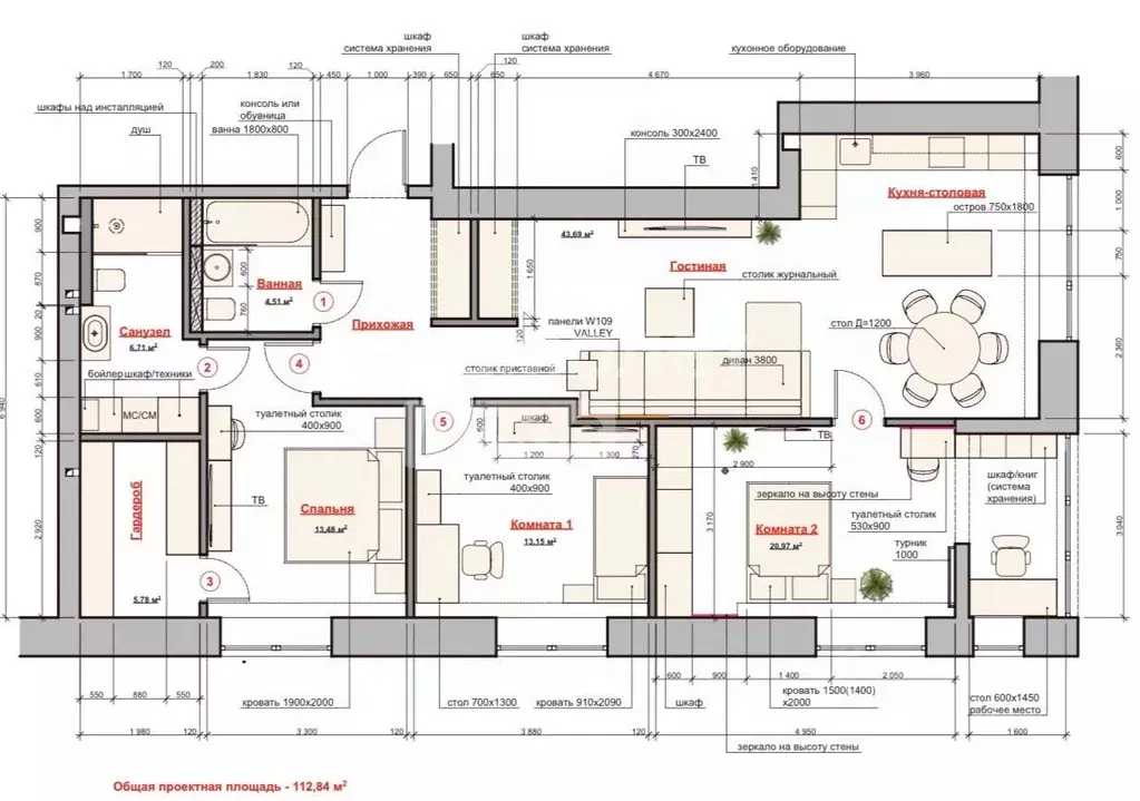 4-к кв. Волгоградская область, Волгоград просп. Имени В.И. Ленина, 72В ... - Фото 2