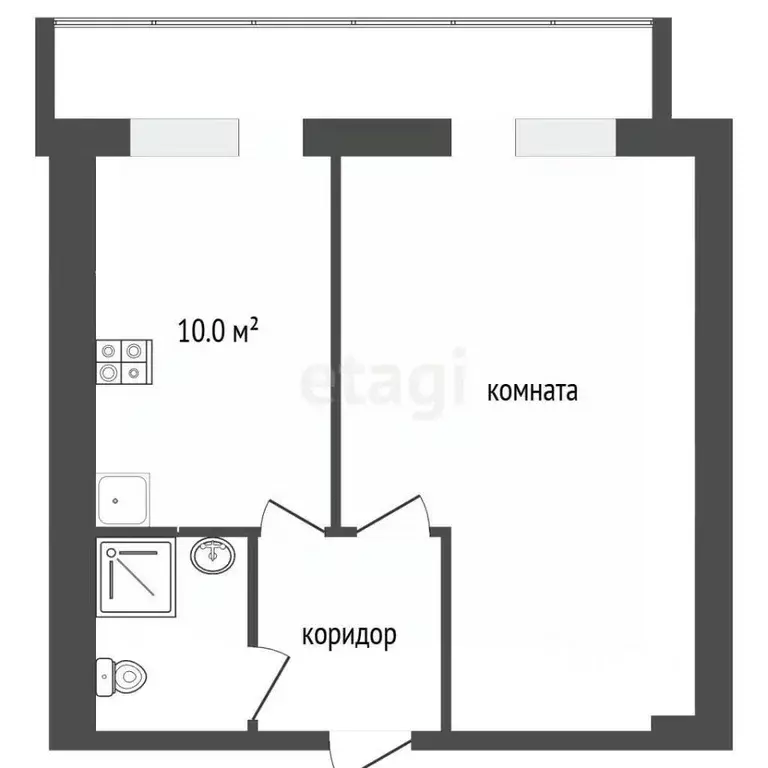 1-к кв. Алтайский край, Новоалтайск Песчаный пер., 68/2 (30.0 м) - Фото 1