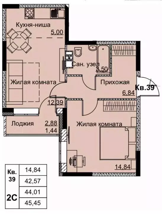 2-к кв. Удмуртия, Ижевск Строитель жилрайон, 6-й мкр, Притяжение жилой ... - Фото 0