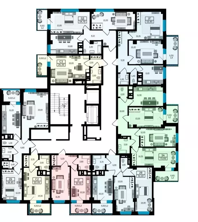 2-к кв. Ростовская область, Ростов-на-Дону пос. Мирный, ул. ... - Фото 2