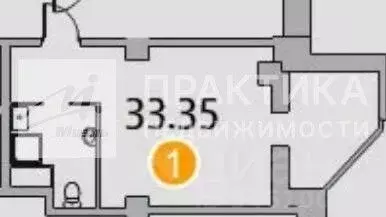 Студия Московская область, Красногорск ул. Молодежная, 2 (34.0 м) - Фото 2