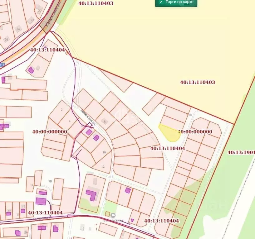 Участок в Калужская область, Малоярославецкий муниципальный округ, ... - Фото 2