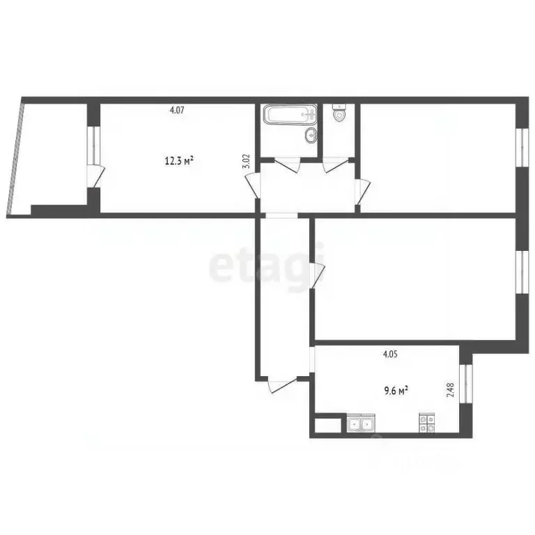 Комната Тюменская область, Тюмень ул. Мельникайте, 127а (12.3 м) - Фото 1