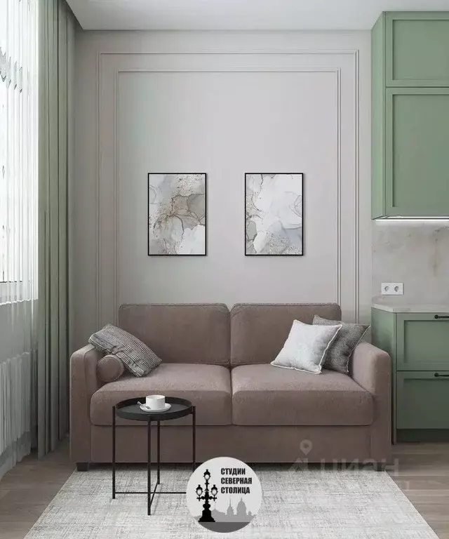 Студия Санкт-Петербург Невский просп., 110 (23.8 м) - Фото 1