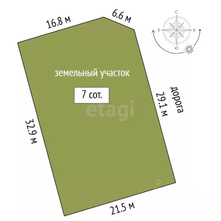 Участок в Тюменская область, Тюменский муниципальный округ, ... - Фото 1