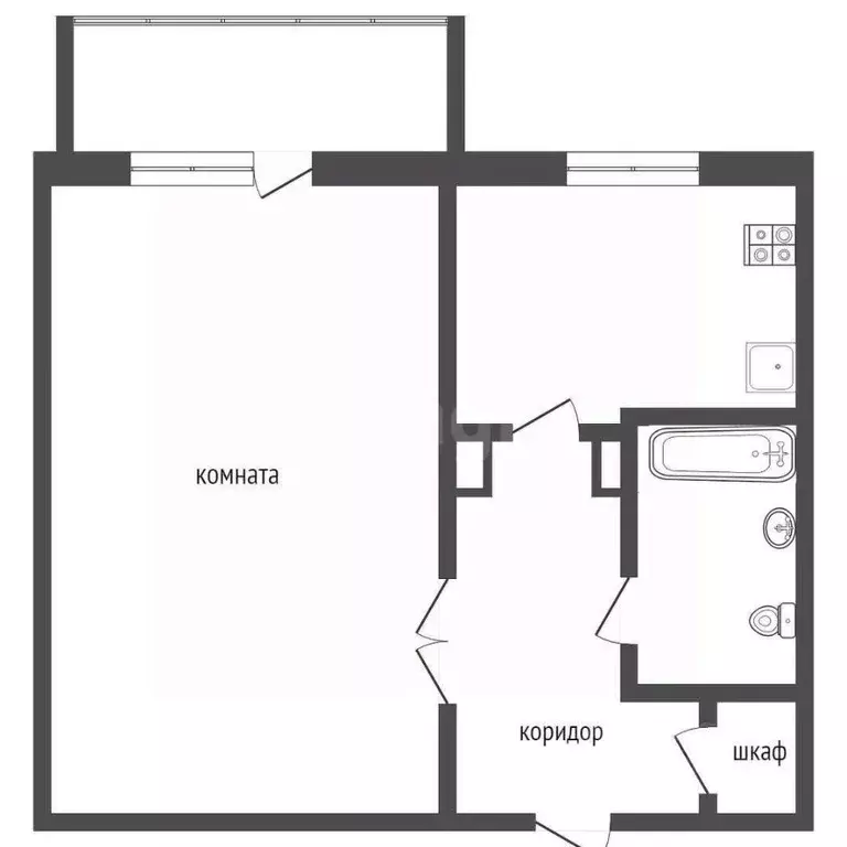 1-к кв. Алтайский край, Бийск ул. Максима Горького, 69 (37.1 м) - Фото 1