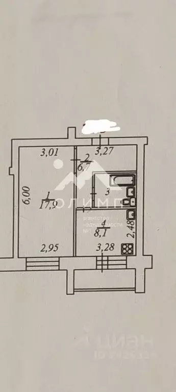 1-к кв. Вологодская область, Вологда Дальняя ул., 20г (36.9 м) - Фото 1