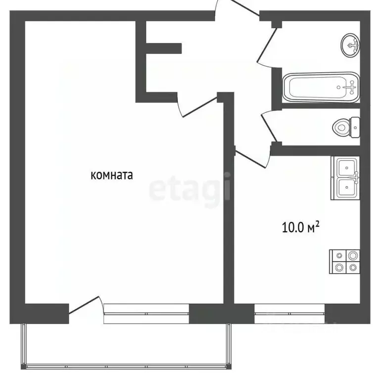 1-к кв. Москва ул. Лескова, 28к1 (38.7 м) - Фото 2