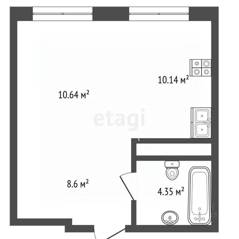 Студия Московская область, Ленинский городской округ, д. Сапроново, ... - Фото 2