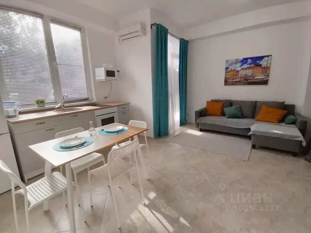 Студия Краснодарский край, Сириус пгт ул. Ружейная, 60 (34.0 м) - Фото 0