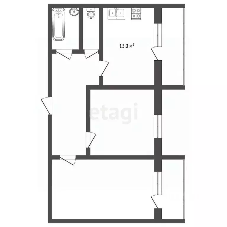 2-к кв. Краснодарский край, Анапа ш. Супсехское, 26к9 (56.5 м) - Фото 1
