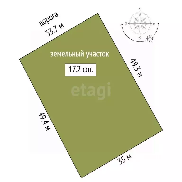 Участок в Мордовия, Лямбирский район, Берсеневское с/пос, с. Татарская ... - Фото 1