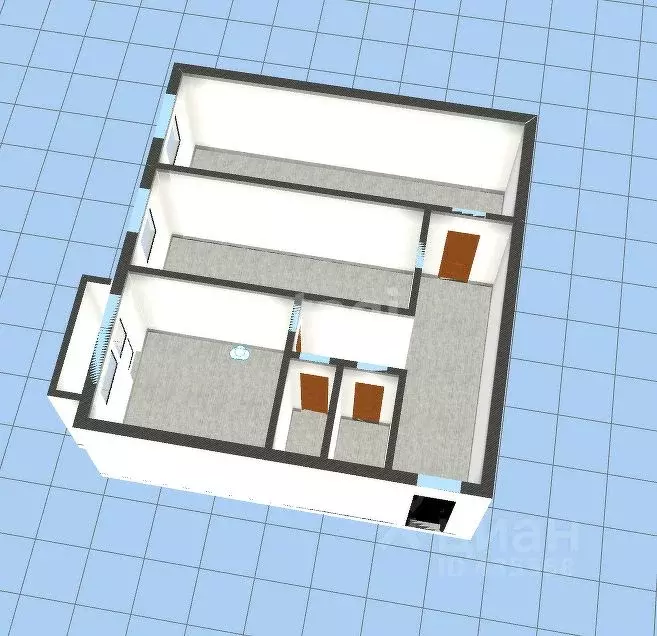 2-к кв. Белгородская область, Губкин ул. Королева, 24 (55.4 м) - Фото 2