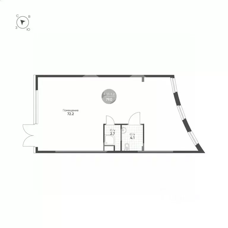 Помещение свободного назначения в Москва ул. Петра Кончаловского, 5 ... - Фото 2