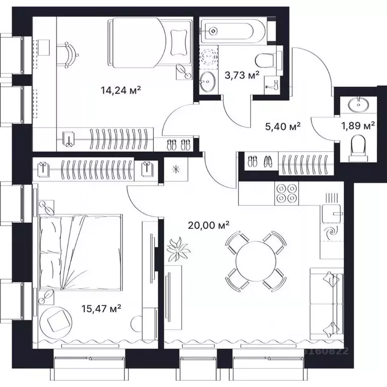 2-к кв. Владимирская область, Киржач ул. Свердлова, 10А (60.0 м) - Фото 1