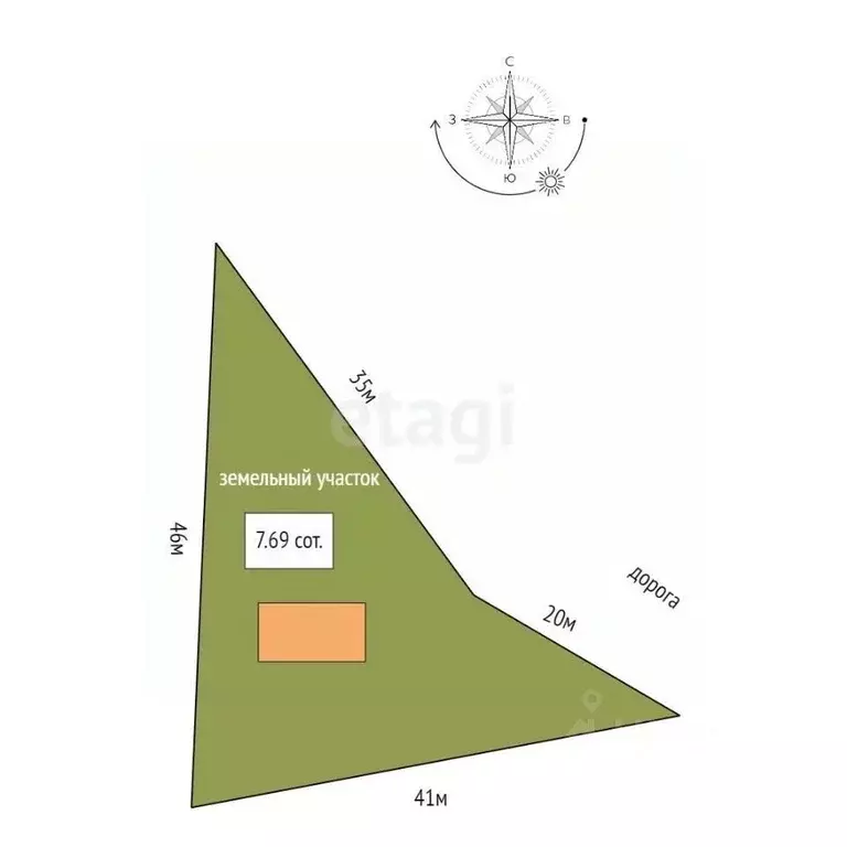 Участок в Мордовия, Саранск ул. Александра Невского, 19 (7.69 сот.) - Фото 1