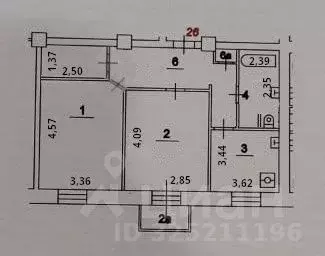 Свободной планировки кв. Москва ул. Менжинского, 3 (57.0 м) - Фото 2