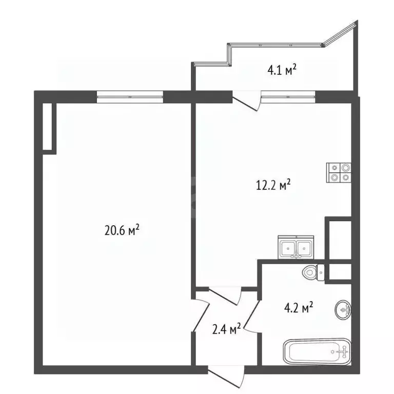 1-к кв. Санкт-Петербург ул. Руднева, 18 (39.1 м) - Фото 2