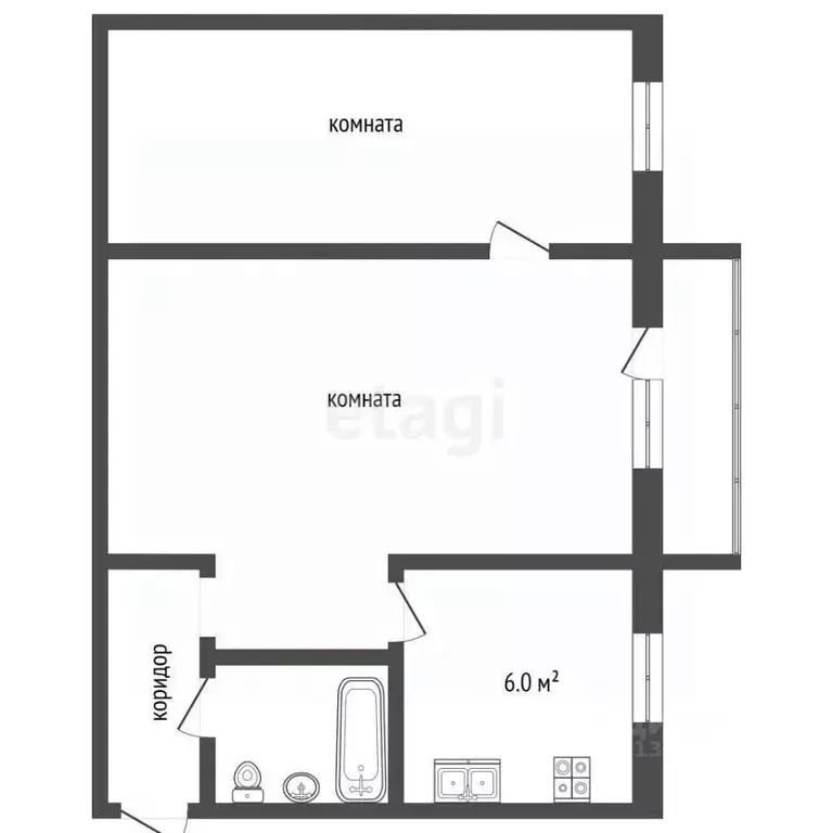2-к кв. Ярославская область, Рыбинск ул. Кирова, 6 (43.7 м) - Фото 2