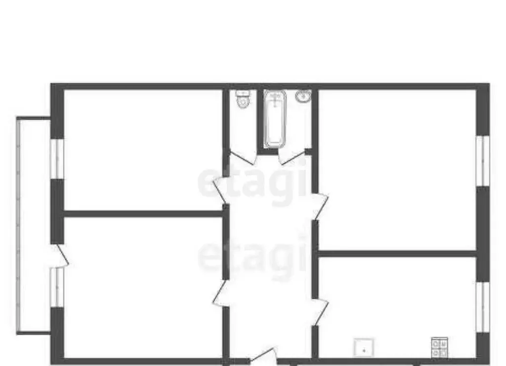 3-комнатная квартира: Ирбит, улица Логинова, 36 (58.6 м) - Фото 0
