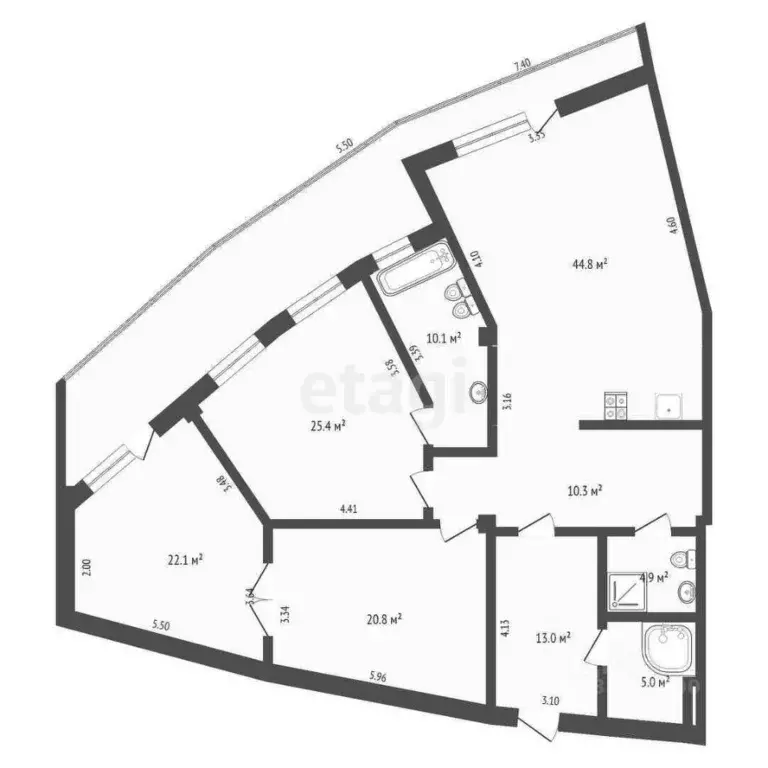 3-к кв. Крым, Ялта ул. Щорса, 47 (164.7 м) - Фото 1