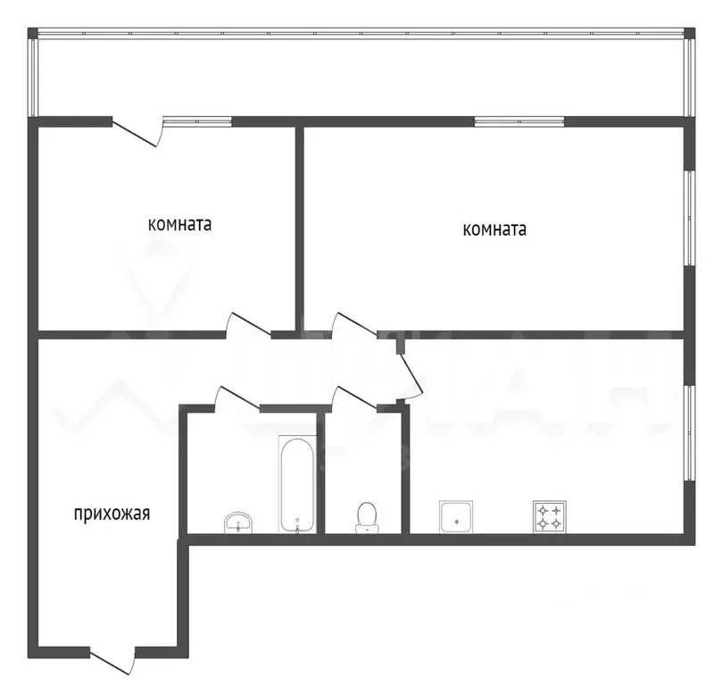 2-к кв. Новосибирская область, Новосибирск ул. В. Высоцкого, 64 (76.0 ... - Фото 2