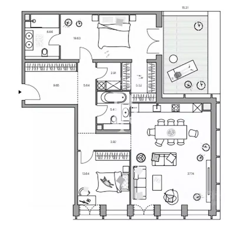 3-к кв. Москва ул. Костикова, 4к3 (116.0 м) - Фото 1