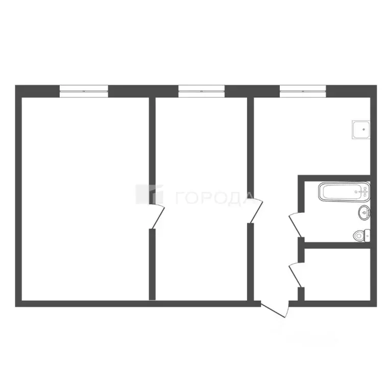 2-к кв. Алтайский край, Барнаул пер. Геблера, 27А (39.0 м) - Фото 1