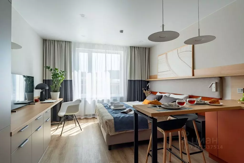 Студия Санкт-Петербург бул. Измайловский, 1к2 (27.0 м) - Фото 1