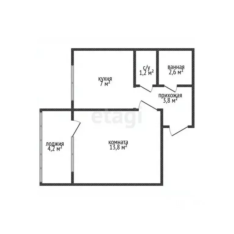 1-к кв. Краснодарский край, Новороссийск ул. Карамзина, 6 (28.4 м) - Фото 2