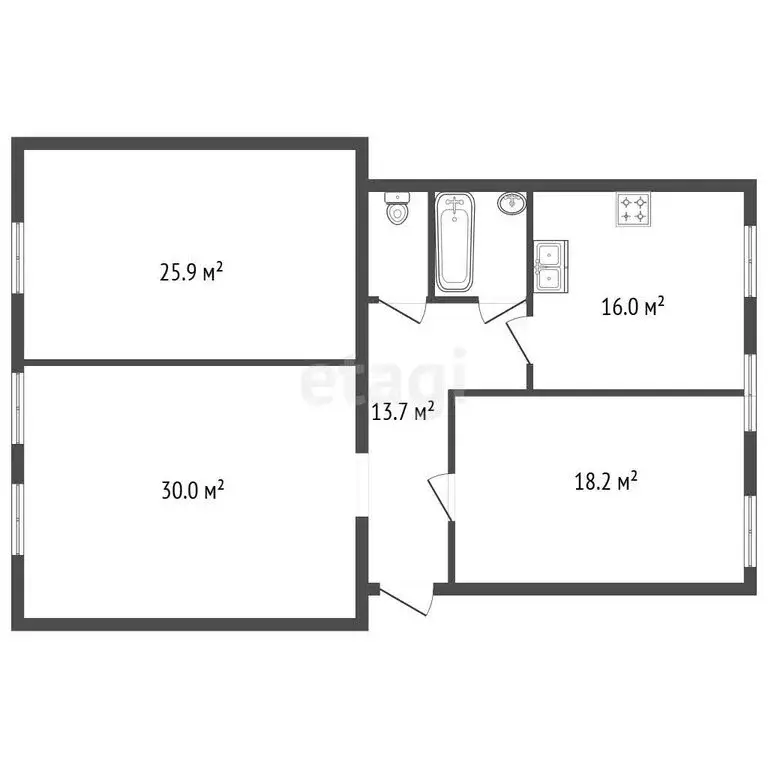 4-комнатная квартира: Санкт-Петербург, Дегтярная улица, 20/25 (113.8 ... - Фото 1