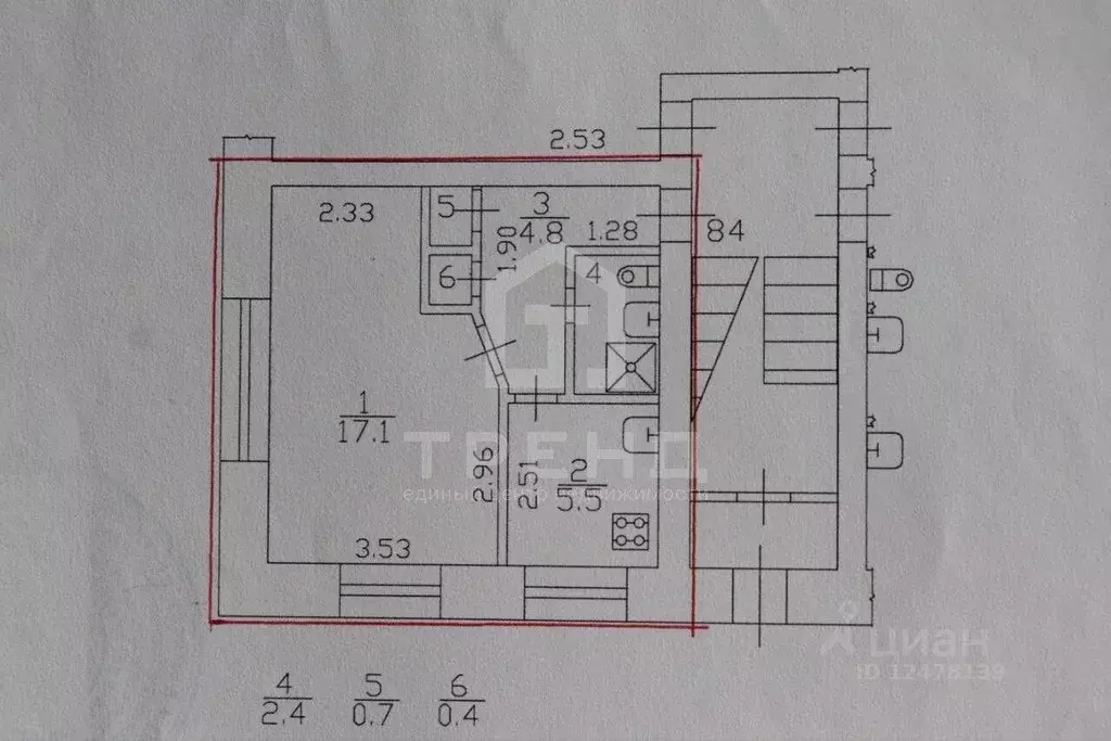 1-к кв. Санкт-Петербург ул. Пилотов, 15К1 (30.9 м) - Фото 2