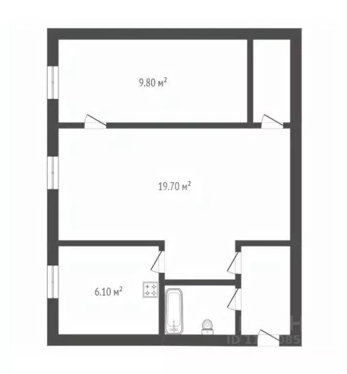 2-к кв. Воронежская область, Борисоглебск Третьяковская ул., 7 (44.1 ... - Фото 1