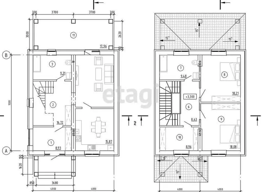 Дом в Костромской район, Бакшеевское сельское поселение, деревня ... - Фото 1