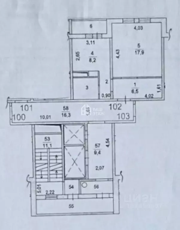 Квартира, 1 комната, 39.9 м - Фото 1
