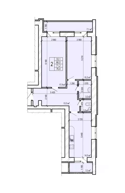 2-к кв. Саратовская область, Энгельс Новобазарная ул., 4 (76.4 м) - Фото 0