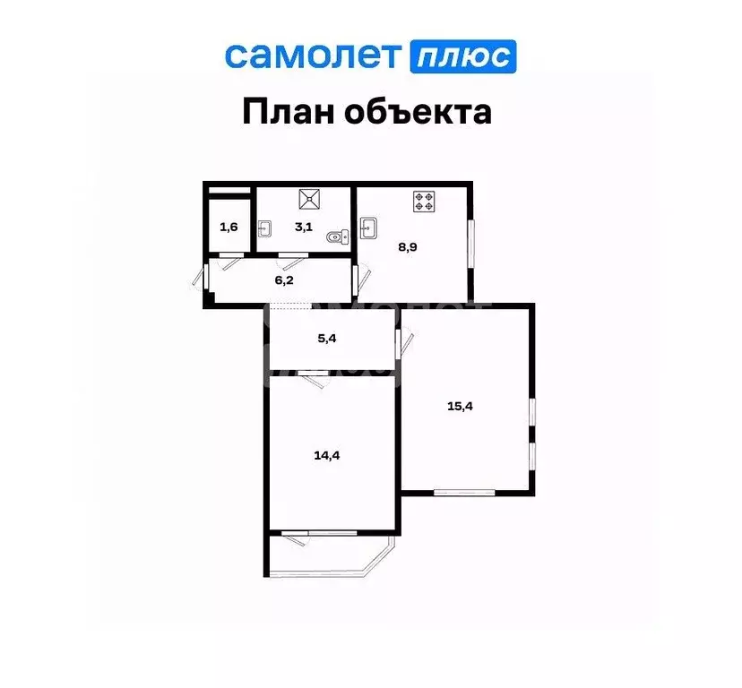 2-к кв. Свердловская область, Екатеринбург ул. Краснолесья, 74 (56.7 ... - Фото 1