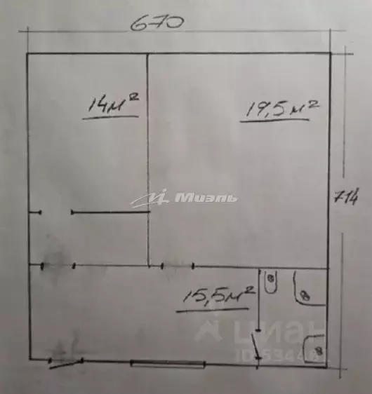 1-к кв. Крым, Симферополь спуск Фабричный, 4 (47.0 м) - Фото 2