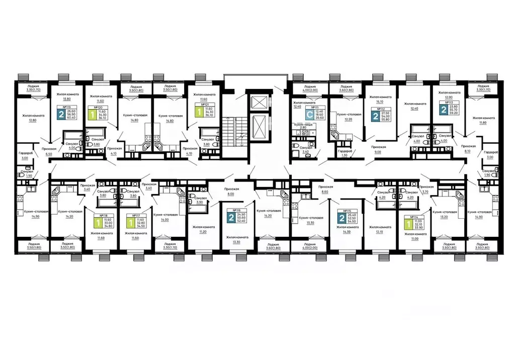 2-к кв. Адыгея, Тахтамукайский район, Яблоновский пгт  (54.5 м) - Фото 2