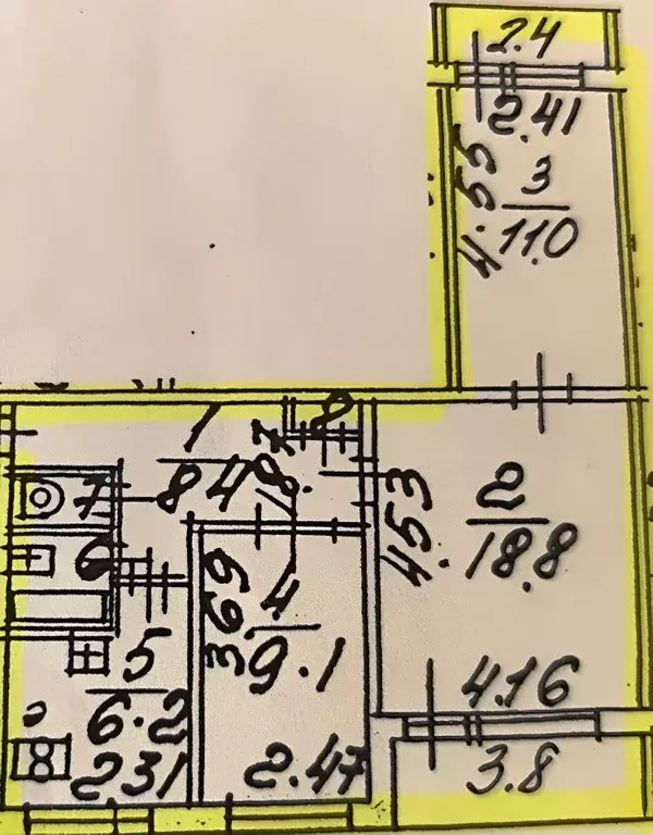 3-к кв. Санкт-Петербург просп. Королева, 42К1 (57.0 м) - Фото 1